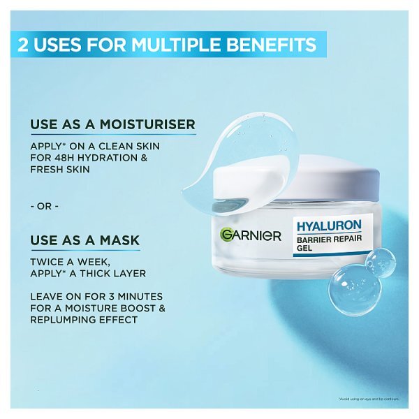Garnier Hyaluron Barrier Repair Water Gel with Aloe Vera 50ml