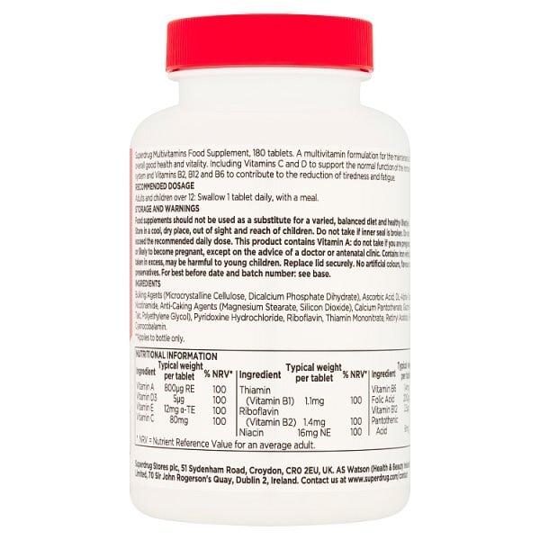 Superdrug Multi-vitamins 180s