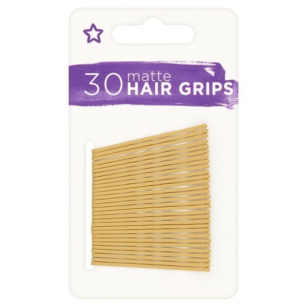 Superdrug Gloss Hair Grips Blonde x 30