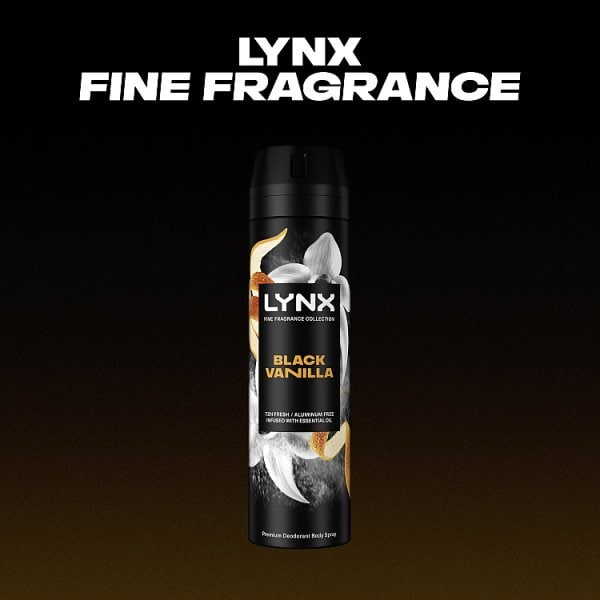 Lynx Fine Fragrance Collection Black Vanilla Body Spray 200Ml