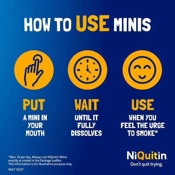 NIQUITIN MINI 2MG LOZENGES CITRUS X60