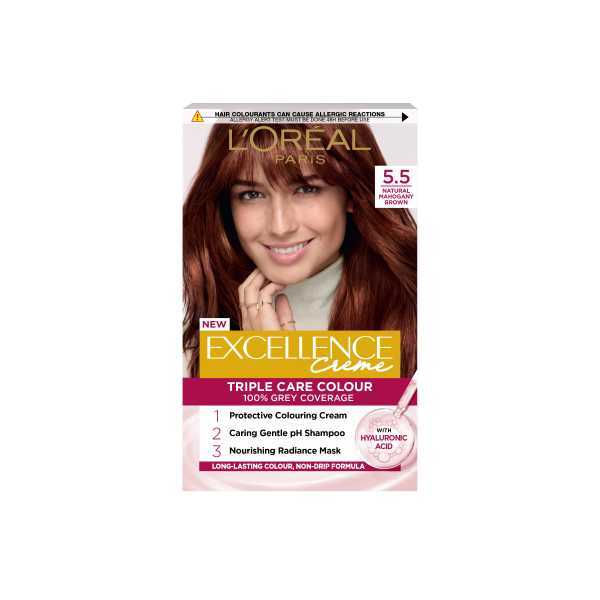 L'Oréal Excellence Crème 5.5 Natural Mahogany Brown