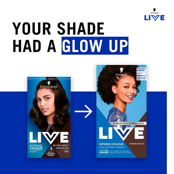 Schwarzkopf LIVE Bitter Sweet Chocolate Permanent Hair Dye