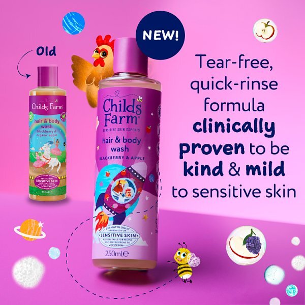Childs Farm Hair & Body Wash, Blackberry & Apple 250Ml