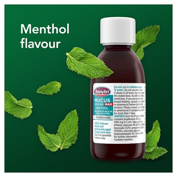 Benylin Mucus Cough Max Menthol Syrup 150ml