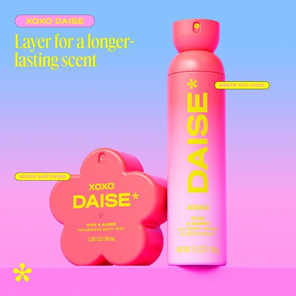 Daise Fragrance Body Mist Rose & Amber 100 Ml