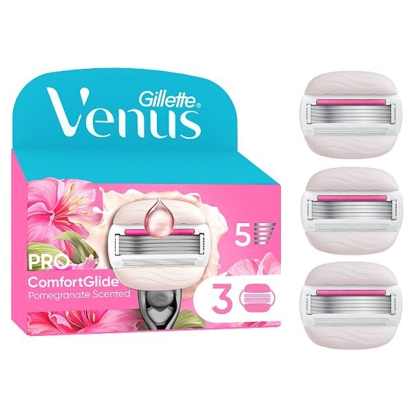Venus Comfort Glide Tropical Blades 3Ct