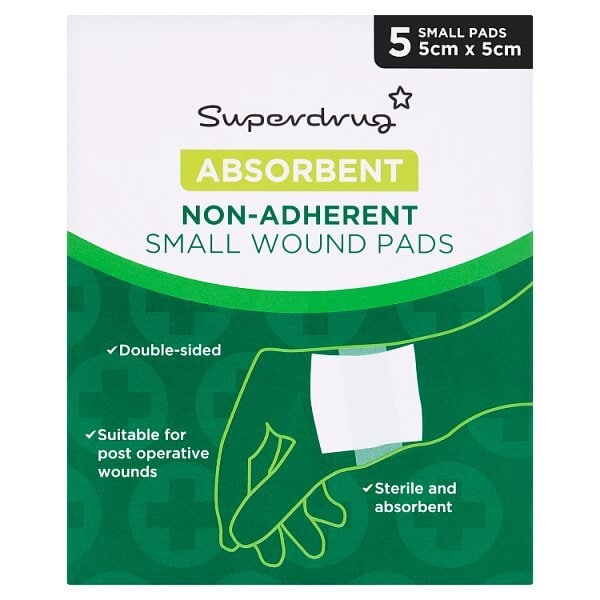 Superdrug Non-Adherent Wound Pad Small
