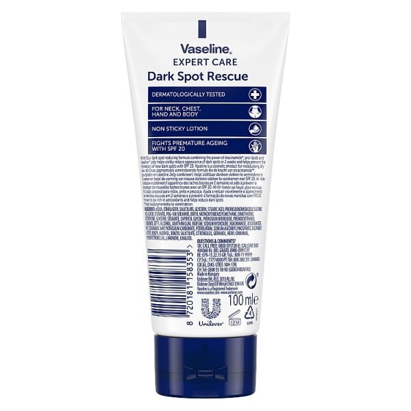 Vaseline Expert Hand And Body Lotion Dark Spot Rescue 100Ml