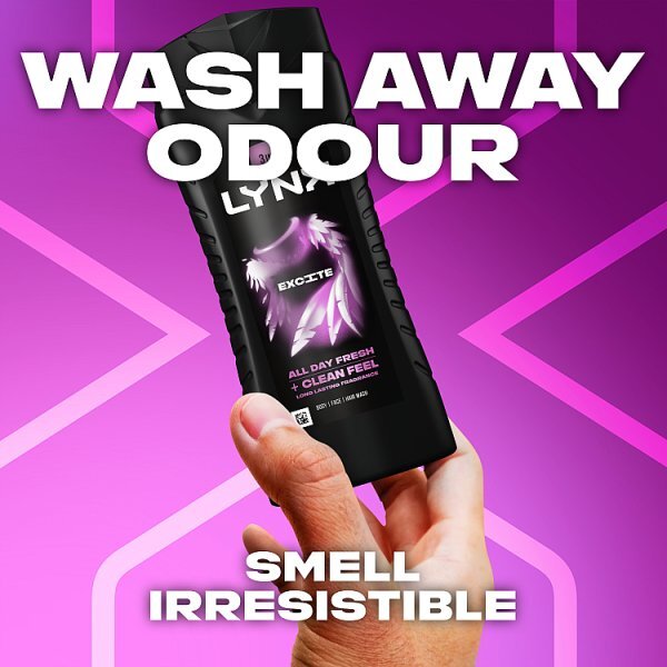Lynx 3-in-1 Body Wash Shower Gel Excite 500ml