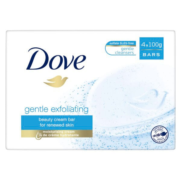 Dove Gentle Exfoliating Beauty Cream Bar 4x 100g