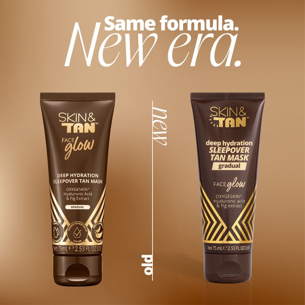 Skin & Tan Face Glow Deep Hydration Tan Mask 75ml