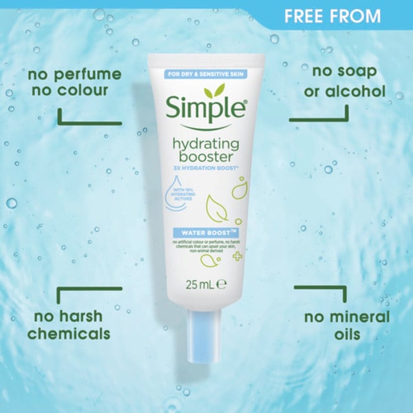 Simple Water Boost Hydrating Booster Moisturiser 25ml