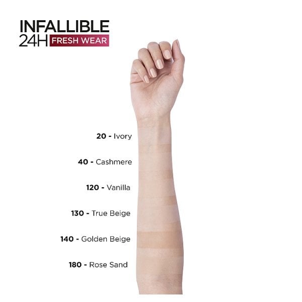 L'Oréal Infallible 24H Powder Foundation 130 True Beige 9g