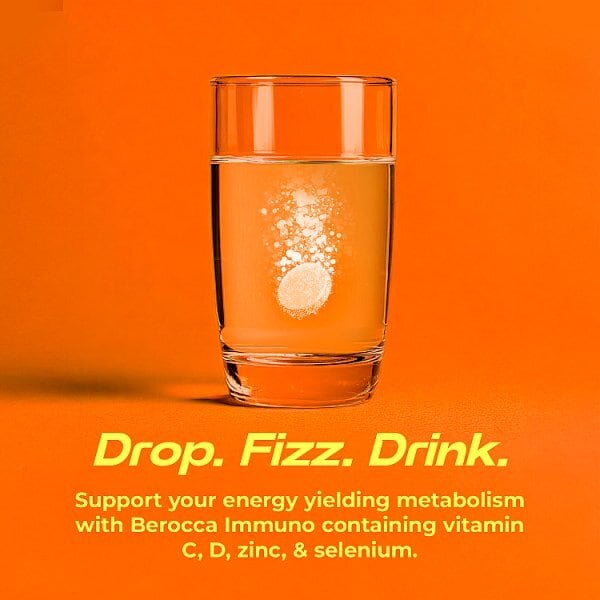 Berocca 15 Immuno Orange Flavour Effervescent Tablets