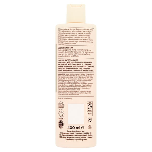 Superdrug Revive Blonde Shampoo 400ml