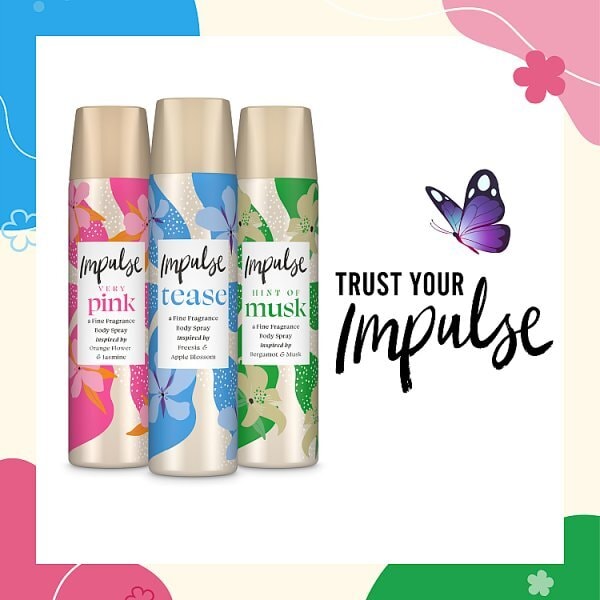 DNR Impulse Body Spray Deodorant True Love 75ml