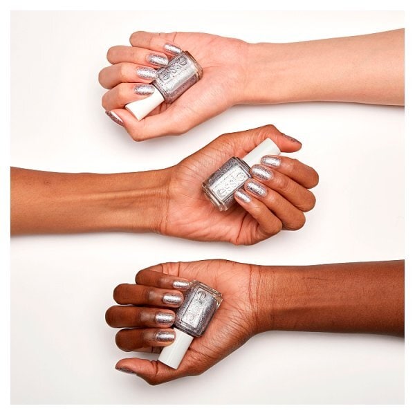 essie Core 511 Congrats! Silver Glitter Nail Polish