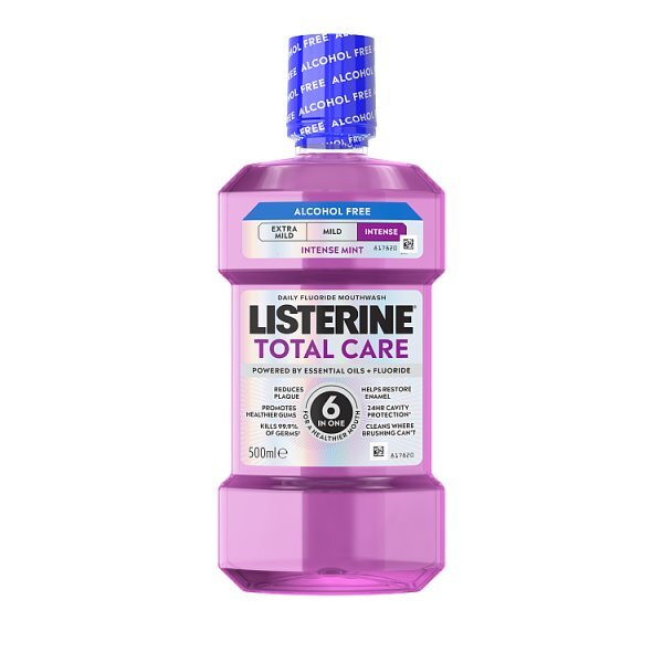 Listerine Total Care Intense Alcohol Free Mouthwash 500Ml