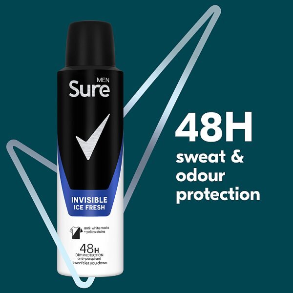 Sure Men Invisible Ice Fresh Anti-Perspirant Aerosol 150 ml