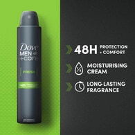 Dove Men+Care Antiperspirant Aerosol Deodorant Fresh 200ml