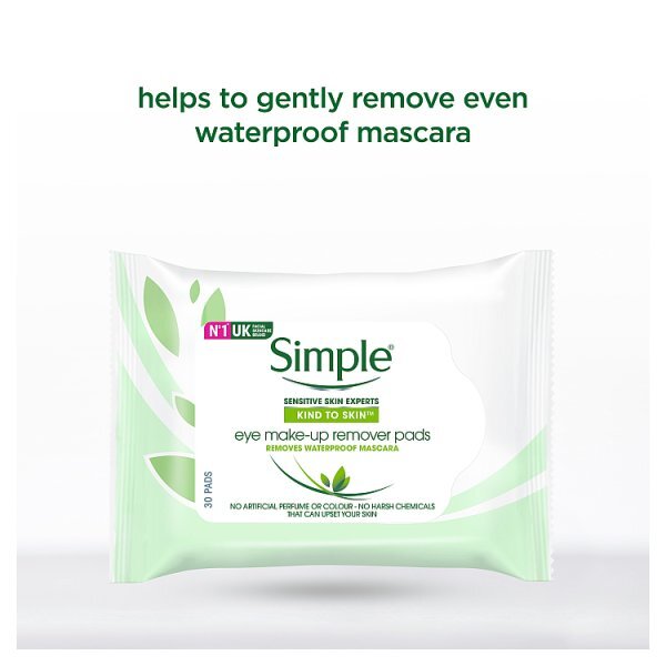 Simple Kind to Skin Eye Make-Up Remover Pads 30pc