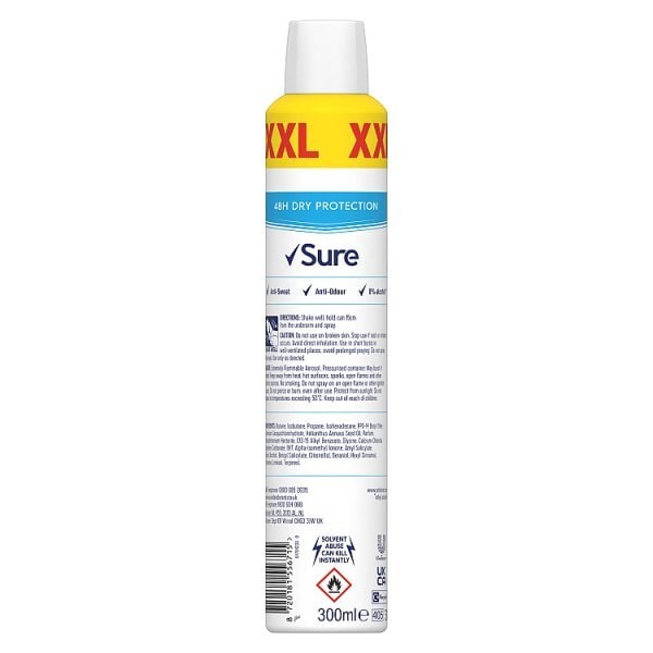 Sure Women Antiperspirant Aerosol Cotton Dry 300ml