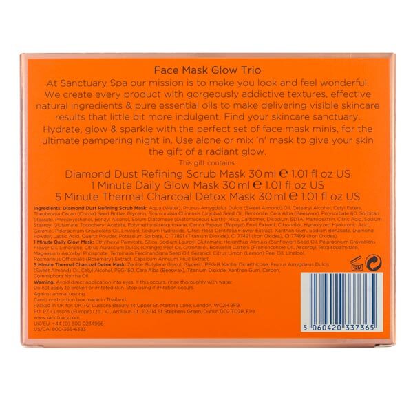 DNR Sanctuary Spa Face Mask Glow Trio Gift Set