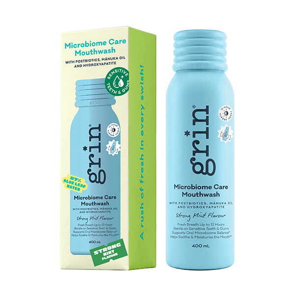 Grin Microbiome Care Mouthwash (Strong Mint) 400Ml