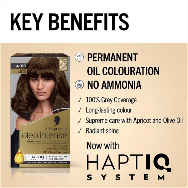 Schwarzkopf Oleo Intense 4-60 Gold Brown Hair Dye