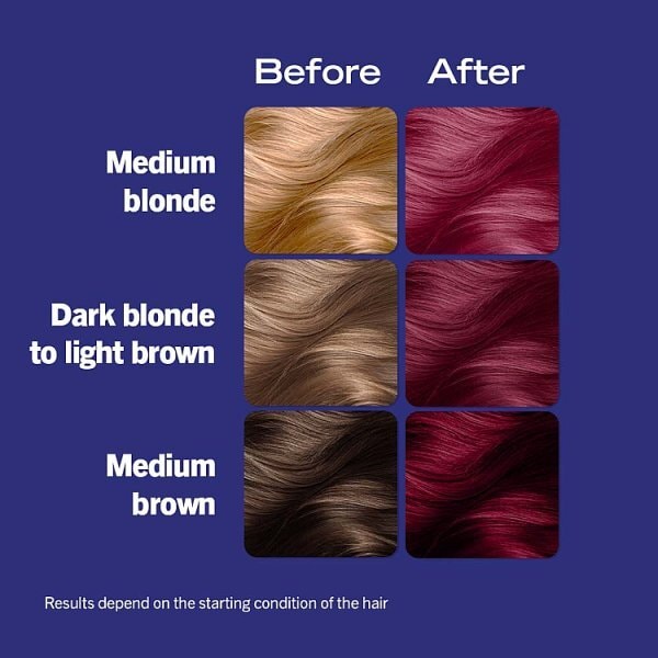 LIVE Urban Metallics Permanent Red Hair Dye Ruby Glaze