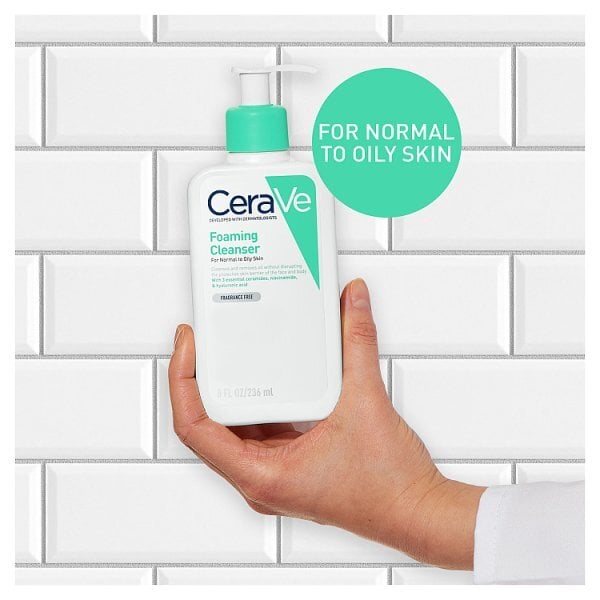 CeraVe Foaming Cleanser with Niacinamide for Normal to Oily Skin 236ml