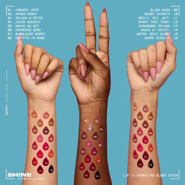 NYX Professional Makeup Lip IV Hydrating Lip Stain Gloss Mauve N Moist