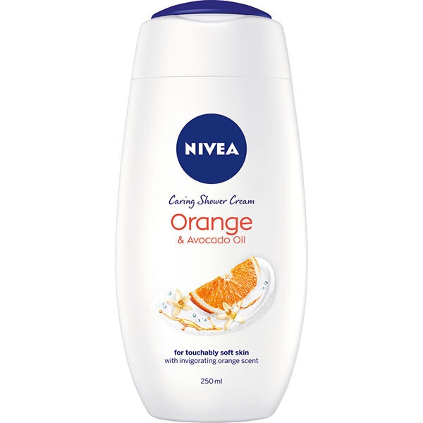 NIVEA Shower Cream Gel, Indulgent Moisture Orange, 250ml