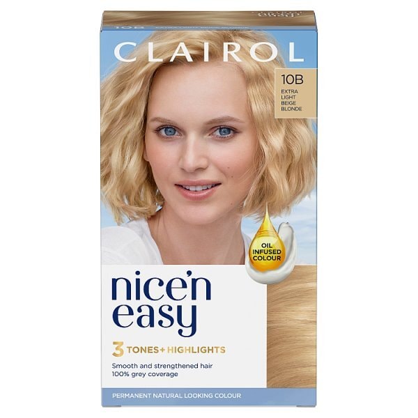 Clairol Nice'n Easy Hair Dye 10B Extra Light Beige Blonde