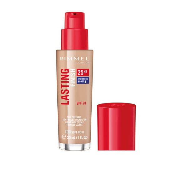 DNR RIMMEL L/FINISH FOUNDATION S/BEIGE 30ML.
