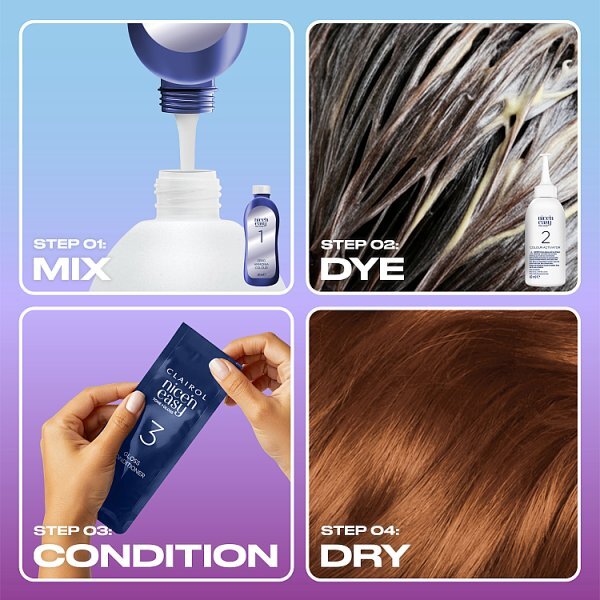 Clairol Nice'n Easy Tone+Gloss Semi-Permanent Hair Dye 645/92 Amber