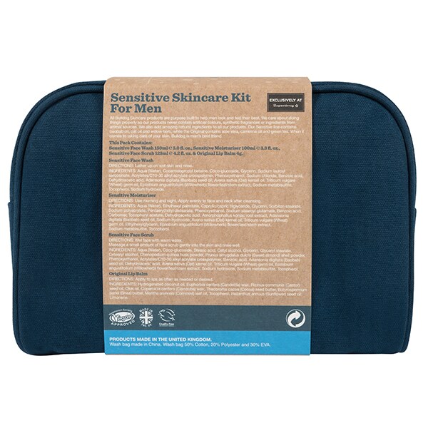 Bulldog Sensitive Skincare Wash Bag Gift Set