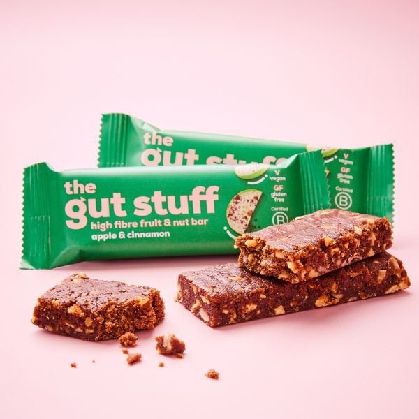 The Gut Stuff Apple & Cinnamon High Fibre Fruit & Nut Bar