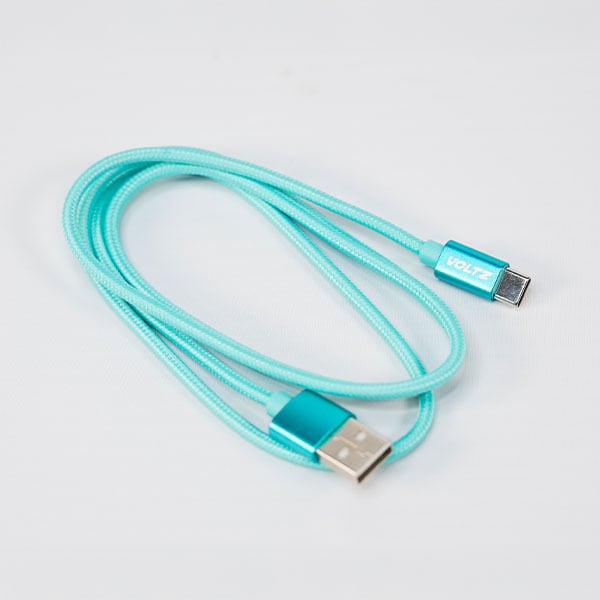 Voltz Usb To Usb-C Cable Turquoise