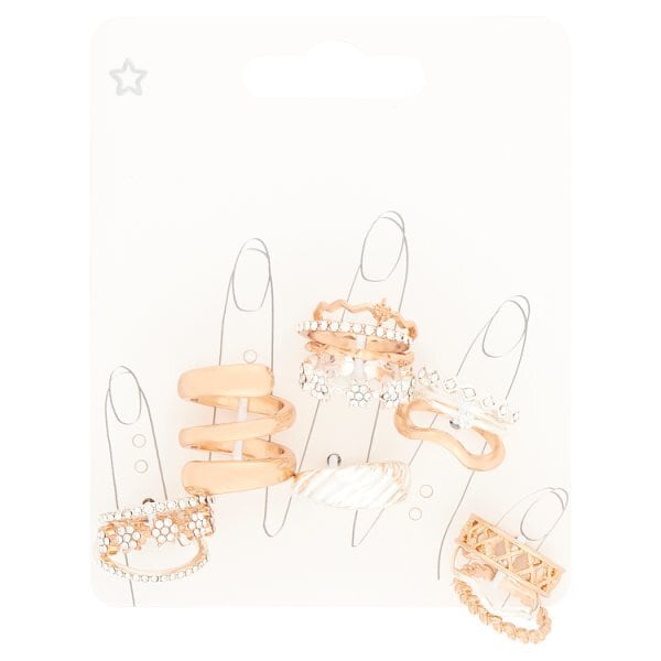 Superdrug Mixed Metals Ring Multipack S/M