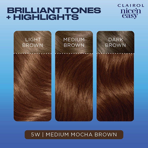 Clairol Nice'n Easy Hair Dye 5W Medium Mocha Brown