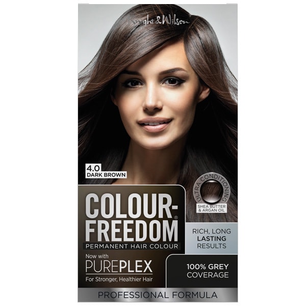 Colour Freedom Permanent Hair Colour. 4.0 Dark Brown.