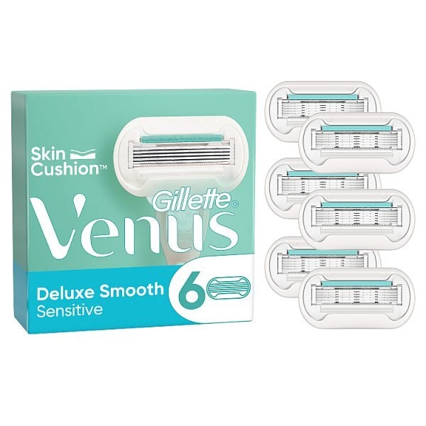 Venus Deluxe Smooth Sensitive Blades 6 Pack