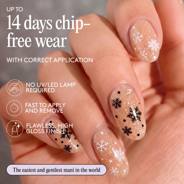 Mylee Gel Nail Wraps First Snow