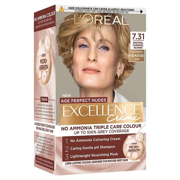 L'Oréal Paris Excellence Age Perfect Nudes 7.31 Caramel Blonde