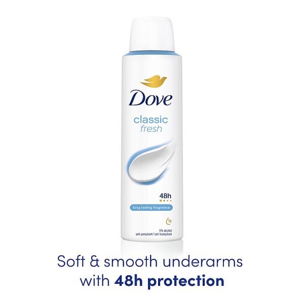 Dove Classic Fresh Anti-Perspirant Deodorant Aerosol 150 ml