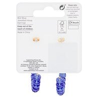 Superdrug Blue Hoop Earrings