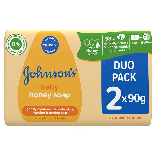 Johnsons Baby Soap Honey 90G 2Pck