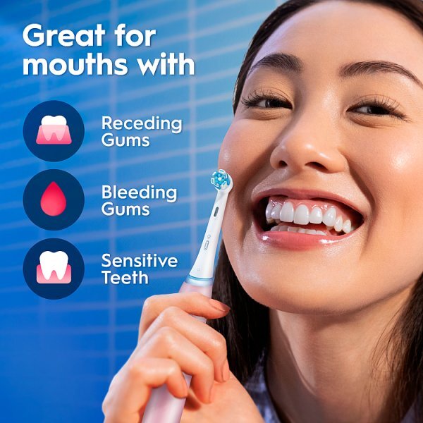 Oral-B iO3 Blush Pink Electric Toothbrush + Travel Case